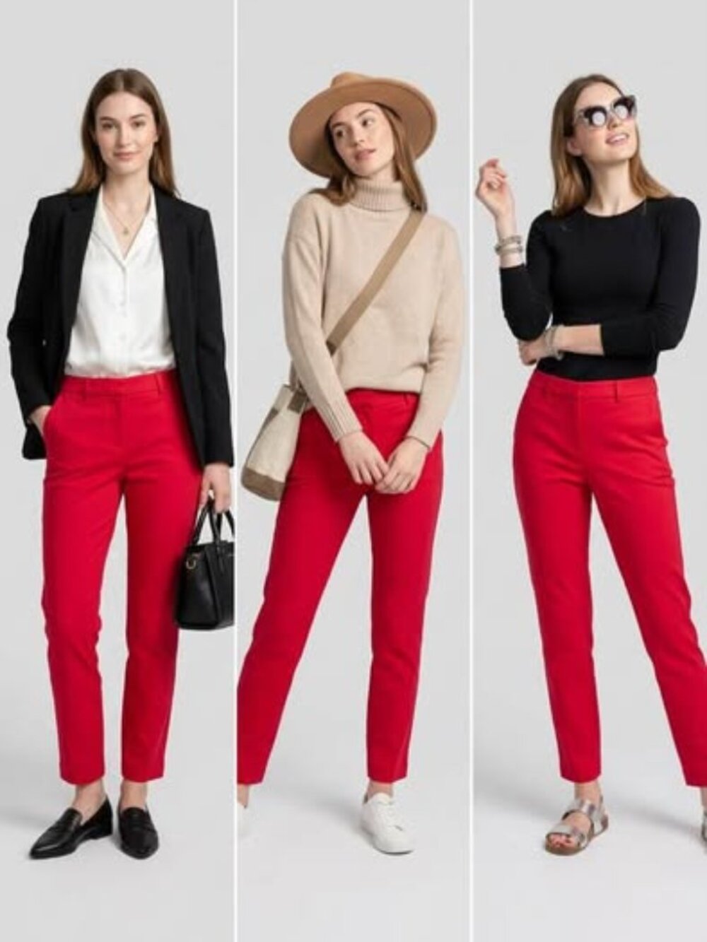 Old Navy Women's Straight Ankle Pants Size 6 Pink Stretch Career Casual